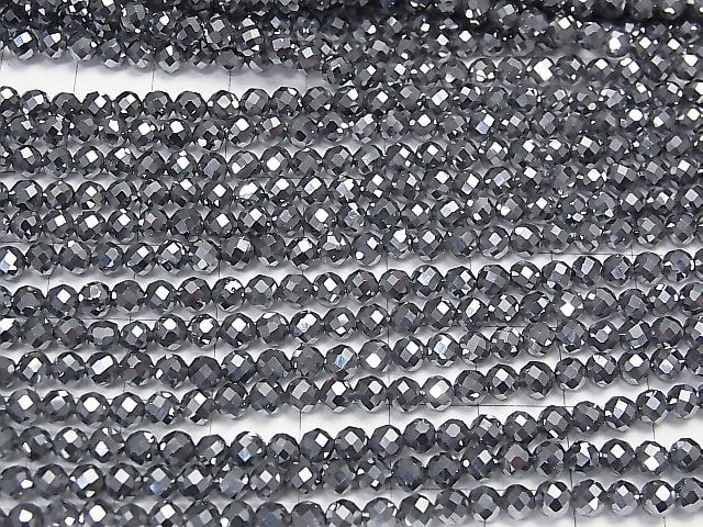 [Video] High Quality!  2pcs $11.79! Terahertz  32Faceted Round 4mm 1strand beads (aprx.15inch/36cm)