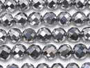 [Video]High Quality! Terahertz 64Faceted Round 6mm 1strand beads (aprx.15inch/37cm)