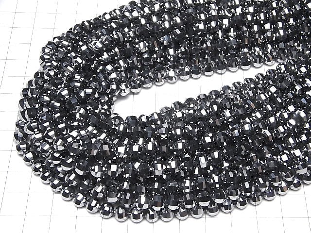 [Video]High Quality! Terahertz Mirror Faceted Round 6mm 1strand beads (aprx.15inch/37cm)