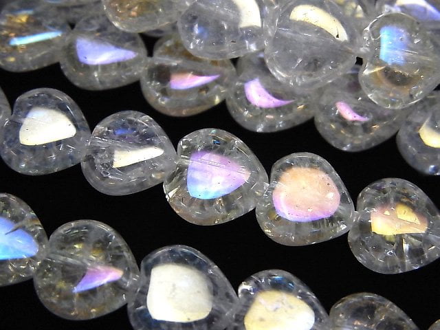 Flash Crystal, Heart Gemstone Beads