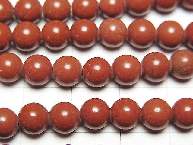 [Video] Red Jasper AAA Round 6mm 1strand beads (aprx.15inch / 38cm)