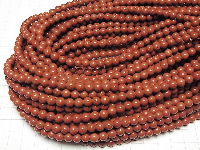 [Video] Red Jasper AAA Round 6mm 1strand beads (aprx.15inch / 38cm)