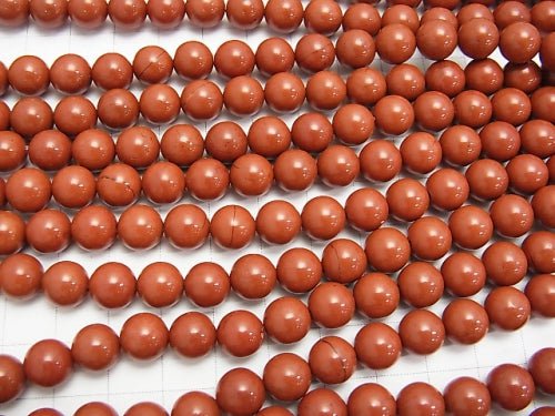 [Video] Red Jasper AAA Round 8mm 1strand beads (aprx.15inch/36cm)