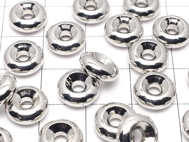 Metal parts Roundel [4x2][5x2.5][6x3][8x3.5][10x4] Silver color 20pcs