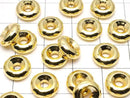 Metal parts Rondelle [4x2][5x2.5][6x3][8x3.5][10x4] Gold color 20pcs