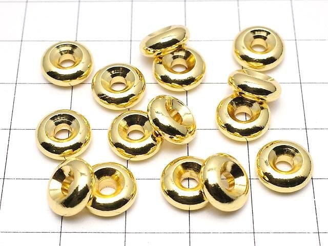 Metal parts Rondelle [4x2][5x2.5][6x3][8x3.5][10x4] Gold color 20pcs