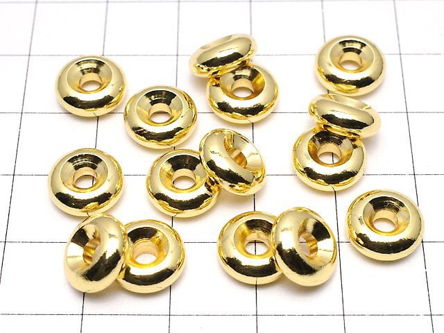 Metal parts Roundel [4x2][5x2.5][6x3][8x3.5][10x4] Gold color 20pcs