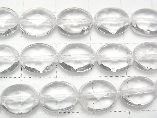 [Video] Crystal AA++ Faceted Oval 10x8x4mm half or 1strand beads (aprx.15inch/37cm)