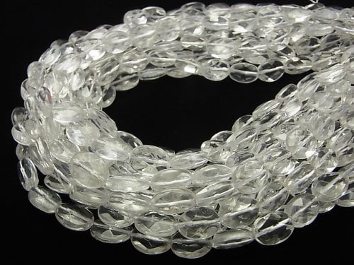 [Video] Crystal AA ++ Faceted Oval 14 x 10 x 5 mm half or 1 strand beads (aprx.15 inch / 37 cm)