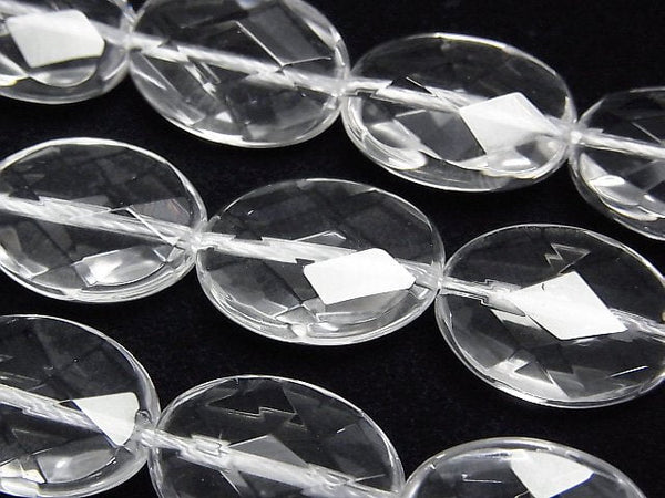 Crystal Quartz, Oval Gemstone Beads