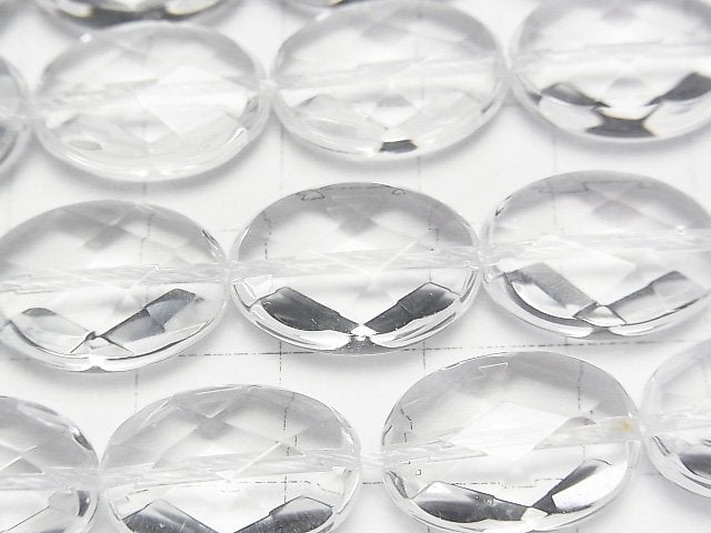 [Video] Crystal AAA - Faceted Oval 18 x 13 x 7 mm half or 1 strand beads (aprx.14 inch / 35 cm)