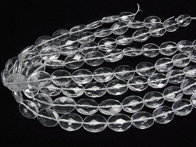 [Video] Crystal AAA - Faceted Oval 18 x 13 x 7 mm half or 1 strand beads (aprx.14 inch / 35 cm)