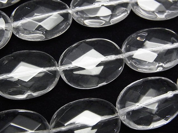 Crystal Quartz, Oval Gemstone Beads