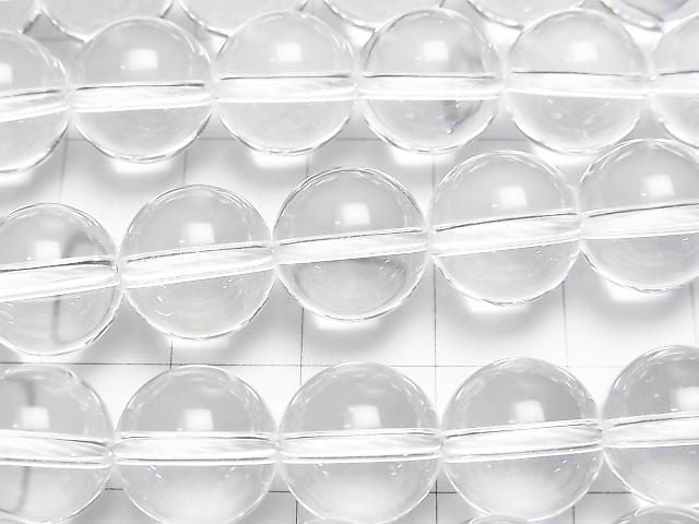 [Video] Crystal Quartz AAA Round 12mm 1/4 or 1-strand beads (approx. 15 inches/38 cm)