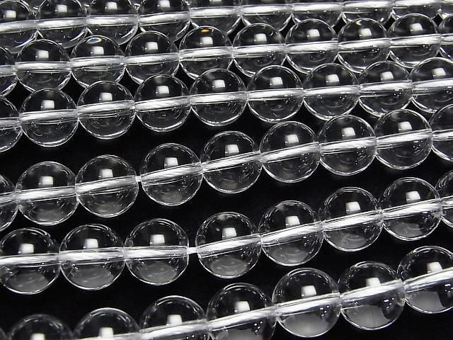 [Video] Crystal Quartz AAA Round 12mm 1/4 or 1-strand beads (approx. 15 inches/38 cm)