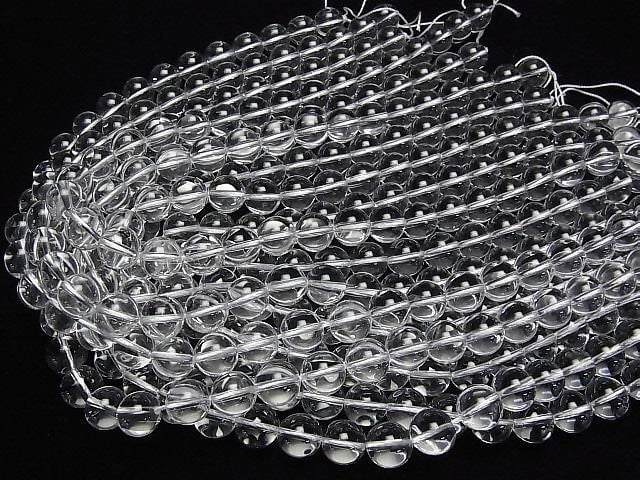 [Video] Crystal Quartz AAA Round 12mm 1/4 or 1-strand beads (approx. 15 inches/38 cm)