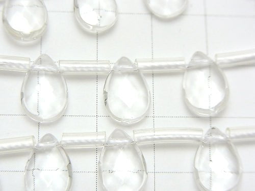 [Video] Crystal AAA - Faceted Pear Shape 12 x 8 x 4 mm half or 1 strand beads (aprx. 15 inch / 36 cm)