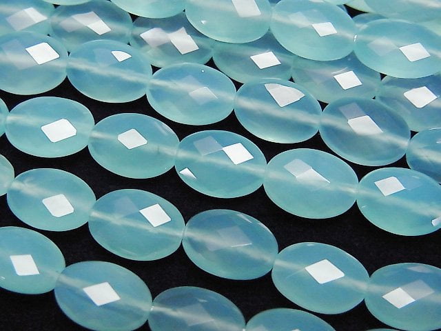 Chalcedony, Oval Gemstone Beads