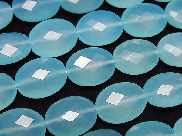 Chalcedony, Oval Gemstone Beads