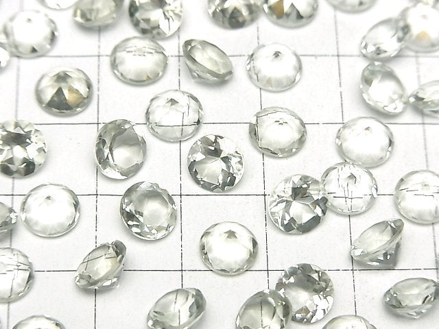 [Video] High Quality Green Amethyst AAA Undrilled Brilliant Cut 7 x 7 x 4 mm 5 pcs