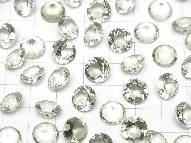 [Video]High Quality Green Amethyst AAA Loose stone Round Faceted 10x10mm 3pcs