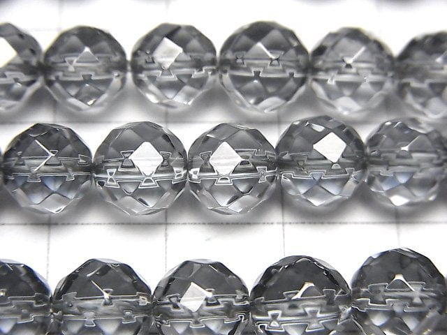 [Video] Silver Flash Crystal 64Faceted Round 8mm half or 1strand beads (aprx.15inch/37cm)