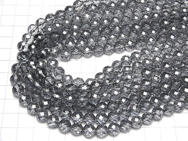 [Video] Silver Flash Crystal 64Faceted Round 8mm half or 1strand beads (aprx.15inch/37cm)