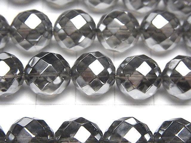 [Video] Silver flash crystal 64 Faceted Round 12 mm 1/4 or 1strand beads (aprx.15 inch / 37 cm)