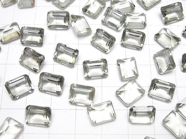 [Video]High Quality Green Amethyst AAA Loose stone Rectangle Faceted 10x8mm 2pcs