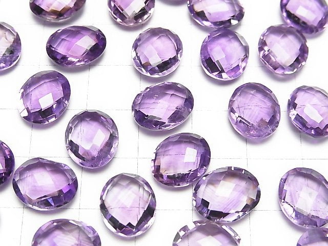 [Video] High Quality Amethyst AAA Undrilled Faceted Oval 12x10x5mm 3pcs $6.79!