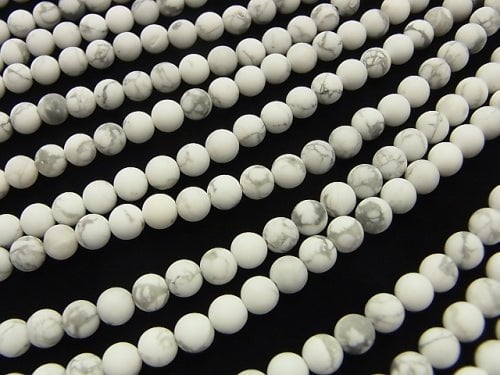 1strand $4.79! Frost Howlite Magnesite Round 6mm 1strand beads (aprx.15inch / 35cm)