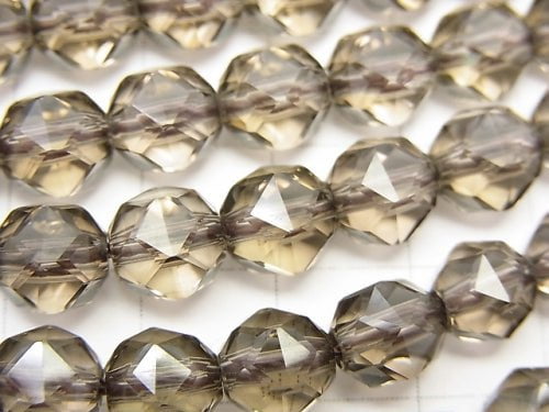 High Quality! Smoky Quartz AAA Star Faceted Round 8mm 1/4 or 1strand beads (aprx.15inch/38cm)