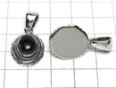Onyx  Oval Pendant 22.5x15.5x7mm Silver925  1pc