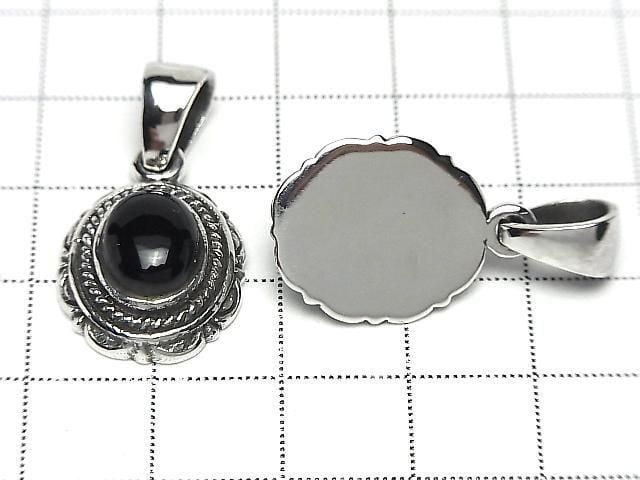 Onyx  Oval Pendant 22.5x15.5x7mm Silver925  1pc