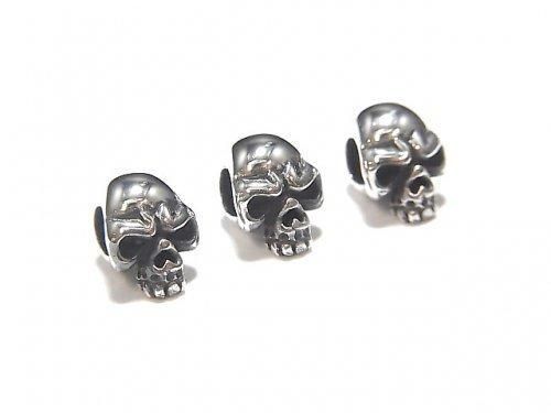 Silver 925 Skull 8x6x6mm [3mm hole] 1pc