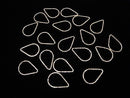 14KGF Component Teardrop shape 20x14mm Hammer pattern 1pc