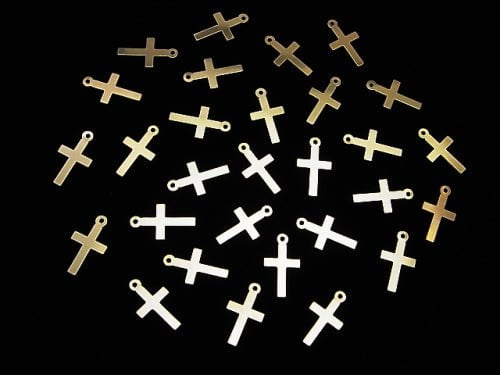 14KGF Charm 14x8mm Cross 1pc