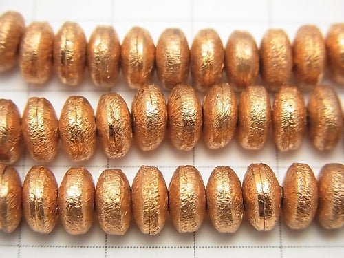 Copper  Roundel  7x7x4mm half or 1strand beads (aprx.7inch/18cm)