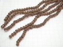 Copper  Rondelle 8x8x6mm Oxidized Finish  half or 1strand beads (aprx.7inch/18cm)