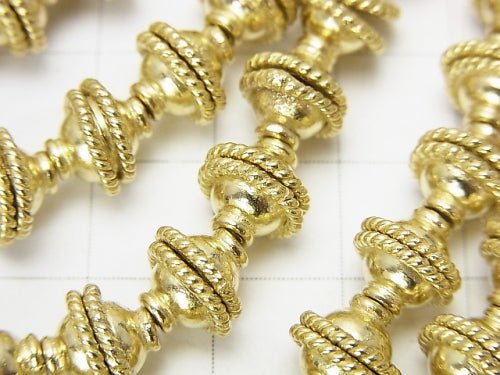 Brass Bead cap 9x9x4mm 1/4 or 1strand beads (aprx.7inch/18cm)