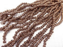 Copper  Rondelle 7x7x6mm Oxidized Finish  half or 1strand beads (aprx.7inch/18cm)