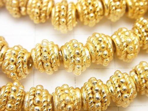 Copper  Rondelle 8x8x6mm 18KGP half or 1strand beads (aprx.7inch/18cm)