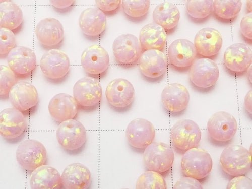 Kyoto Opal Round 4 mm [light pink] Half Drilled Hole 2 pcs $6.79!