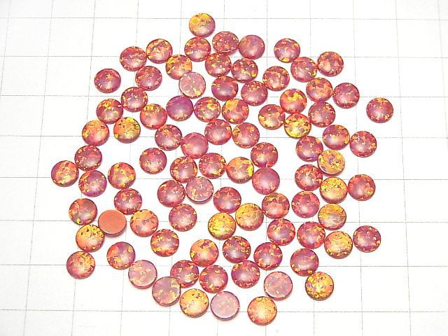 Kyoto Opal Round Cabochon 6 x 6 x 1.5 mm [red] 3 pcs $4.79!