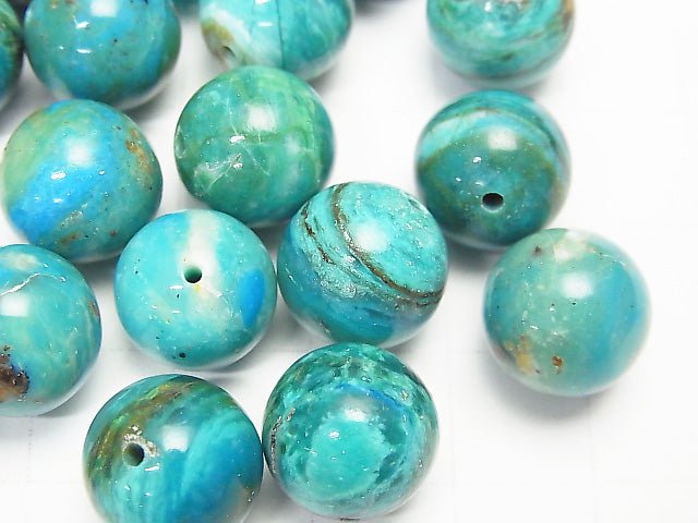 [Video] Top Quality Peru Blue Opal AAAAA Round 12mm 2pcs