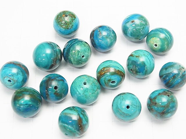 [Video] Top Quality Peru Blue Opal AAAAA Round 15 mm 2 pcs