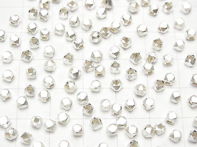 Karen Silver Cube Shape 3x3x3mm White Silver 5pcs