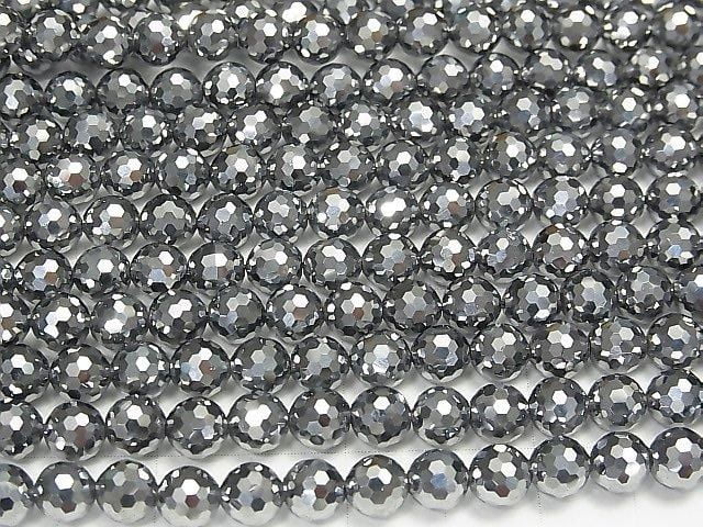 [Video] High Quality! Terahertz 128Faceted Round 6mm 1strand beads (aprx.15inch/36cm)