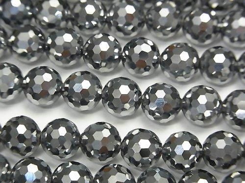 [Video]High Quality! Terahertz 128Faceted Round 8mm 1strand beads (aprx.15inch/37cm)