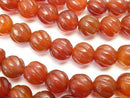 Agate, Round, Twist Gemstone Beads
